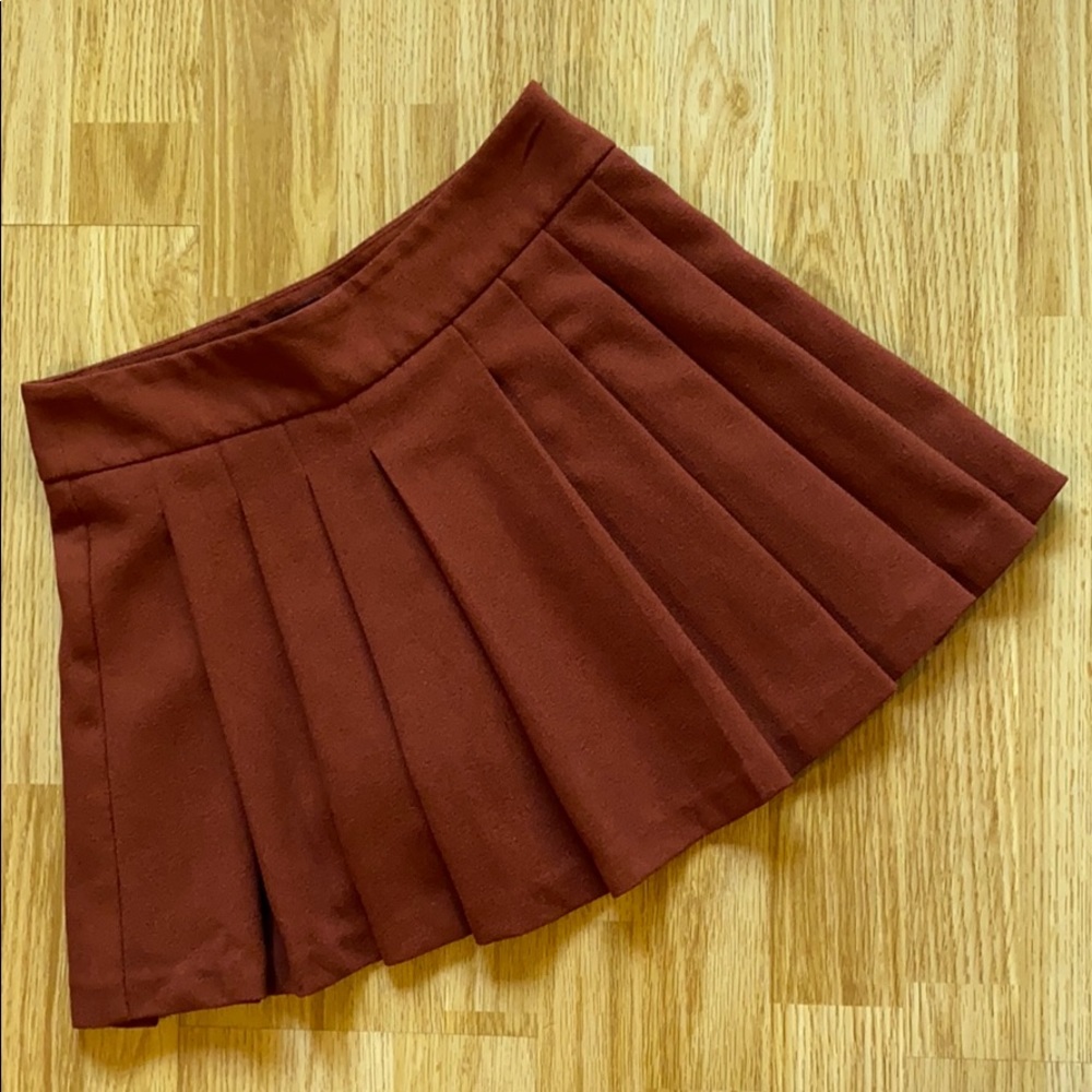 Burnt Orange Skater Skirt